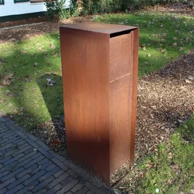 Corten tērauda pastkastīte ikdienas dzīvei